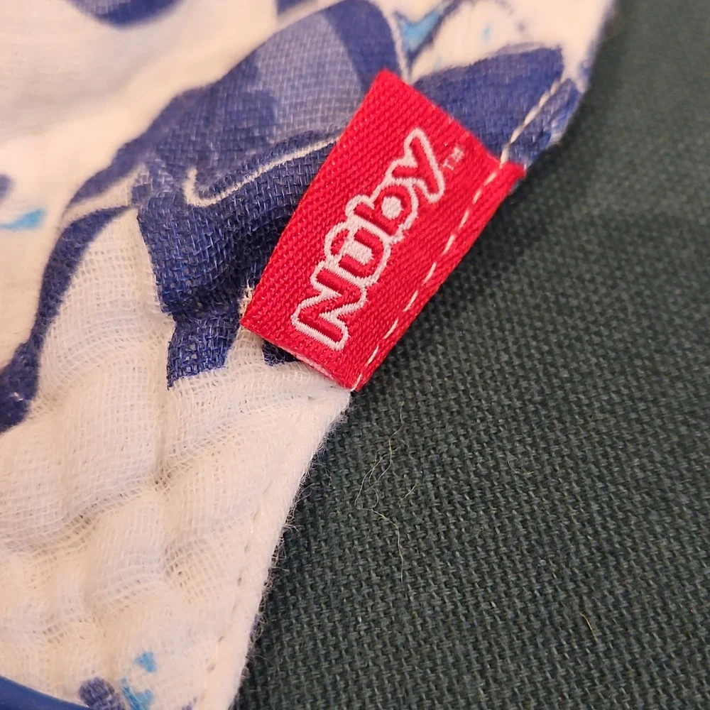 Nuby 100% Cotton Baby Bibs With Teether -2